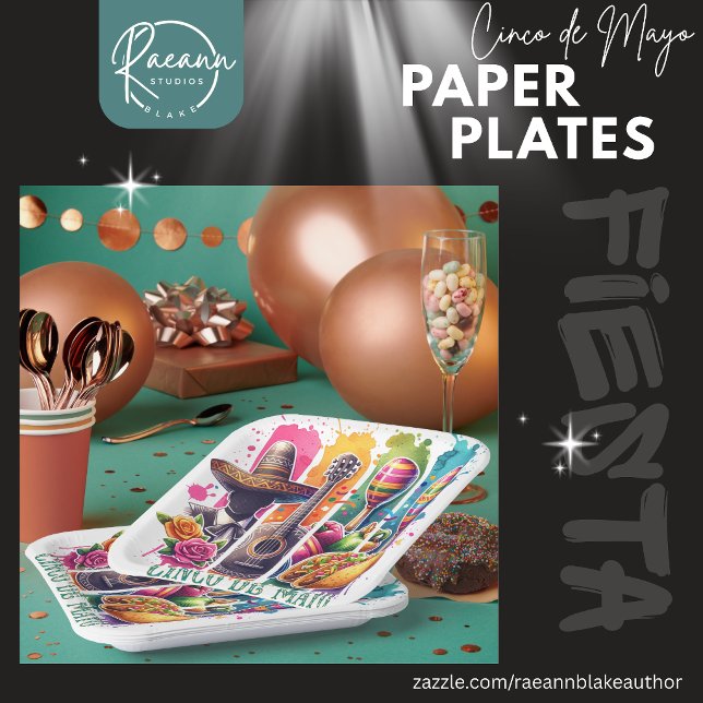 Cinco de Mayo Fiesta Square Paper Plates (Creator Uploaded)