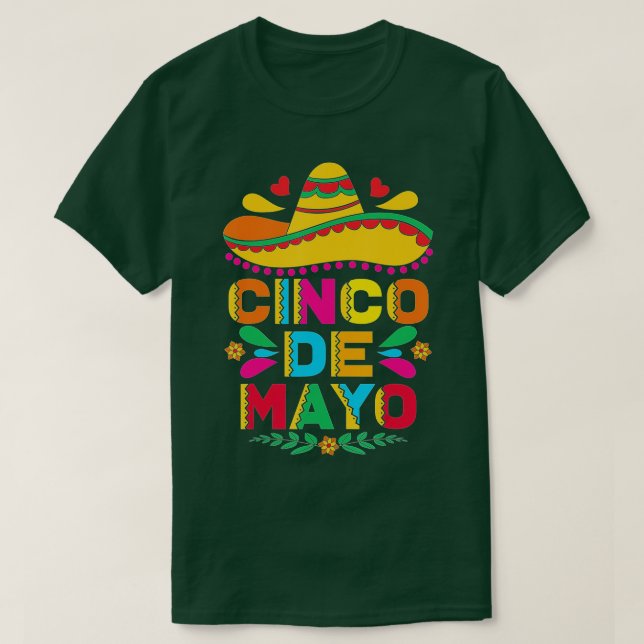 Cinco De Mayo Fiesta Surprise Camisa 5 De Mayo Viv T-Shirt (Design Front)
