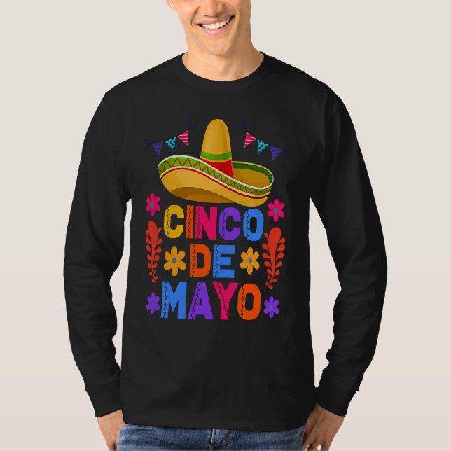 Cinco De Mayo Fiesta Surprise Camisa 5 De Mayo Viv T-Shirt (Front)
