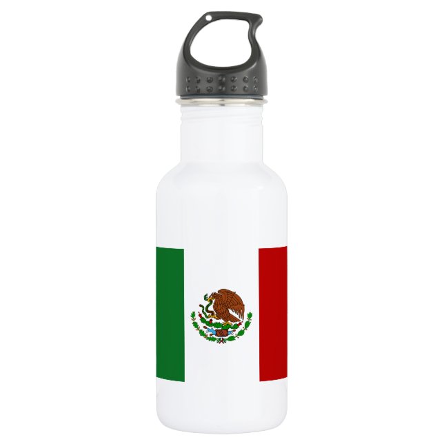 Cinco de Mayo Flag of Mexico Water Bottle (Front)