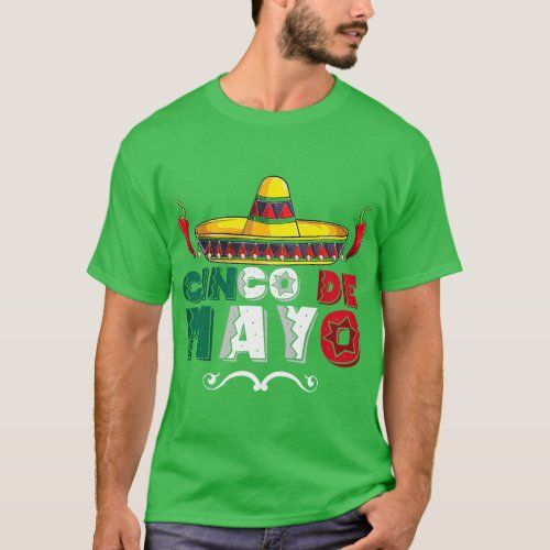 Cinco De Mayo  For Mens CINCO DE MAYO  funny T_Shirt