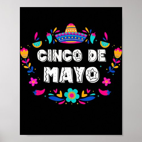 Cinco De Mayo For Mens Womens Kids Mexican Fiesta Poster