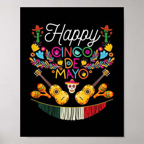 Cinco De Mayo for Mens Womens Kids Mexican Fiesta Poster