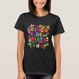 Cinco De Mayo For Mens Womens Kids Mexican Fiesta T-Shirt