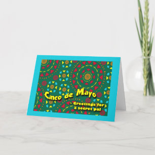 Cinco de Mayo for Secret Pal, Colorful Mosaic Card