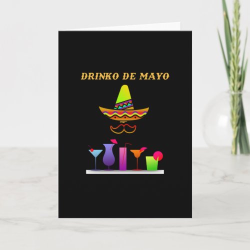 Cinco De Mayo Funny Drinko de Mayo Party Gift Card