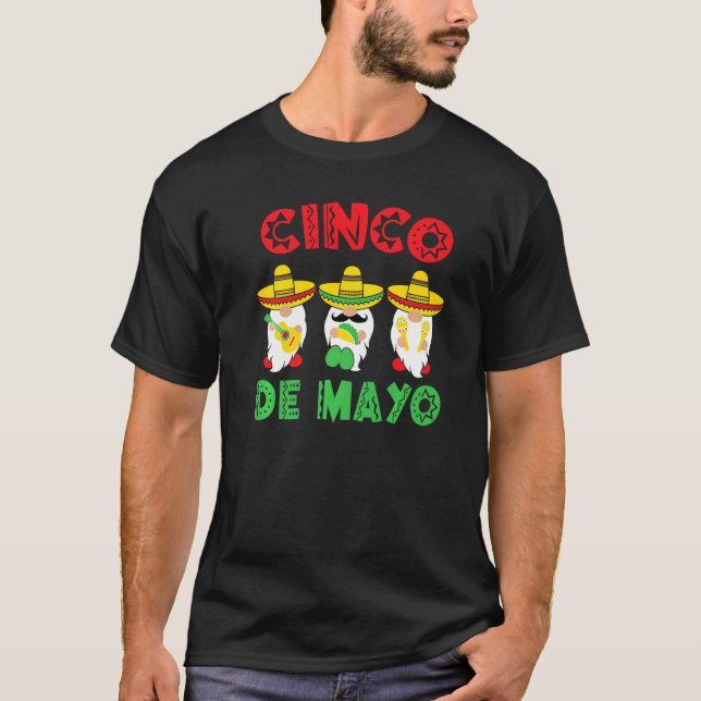 Cinco De Mayo Funny Mexican Drink Party   T-Shirt (Front)