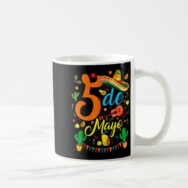 Cinco de mayo funny mexican fiesta party 5 de mayo coffee mug (Right)