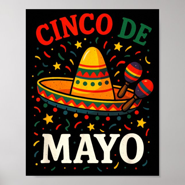 Cinco de mayo - funny mexican fiesta party  poster (Front)