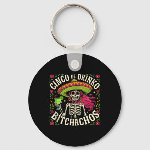 Cinco De Mayo Funny Mexican Party Cinco De Drinko  Keychain