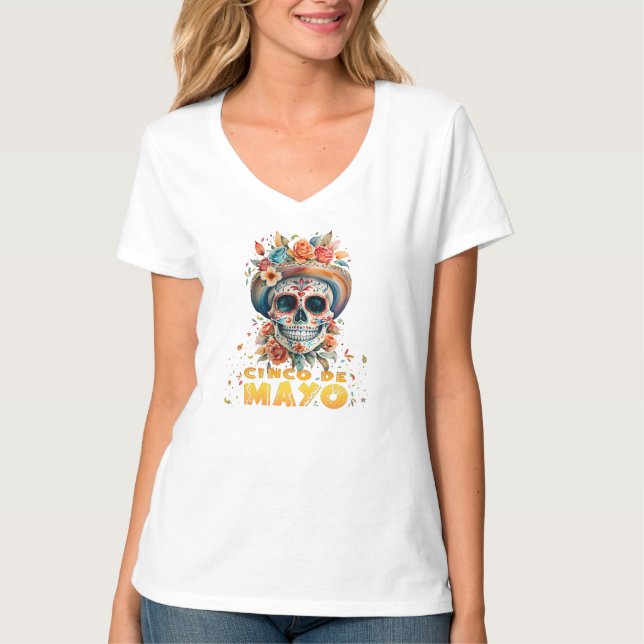 Cinco De Mayo Girl Mexican Fiesta 5 De Mayo T-Shirt (Front)