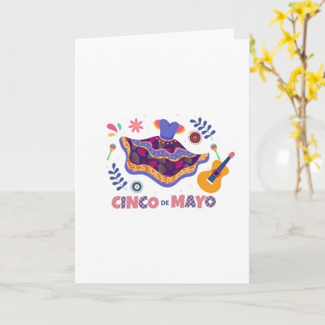 Cinco de Mayo! Greeting Card (Yellow Flower)