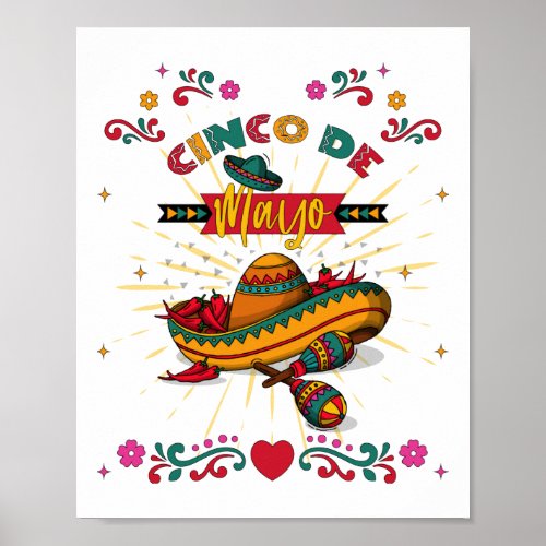 Cinco De Mayo Illustration 22 Poster