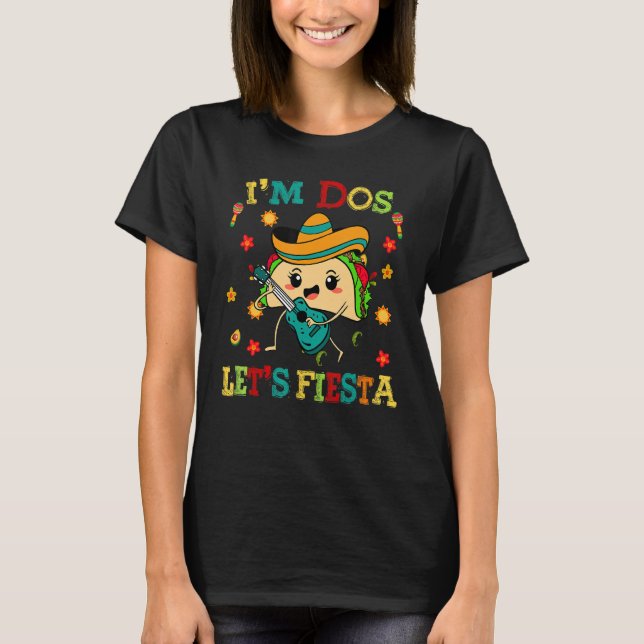 Cinco De Mayo Im Dos Lets Fiesta Taco Funny Kids B T-Shirt (Front)