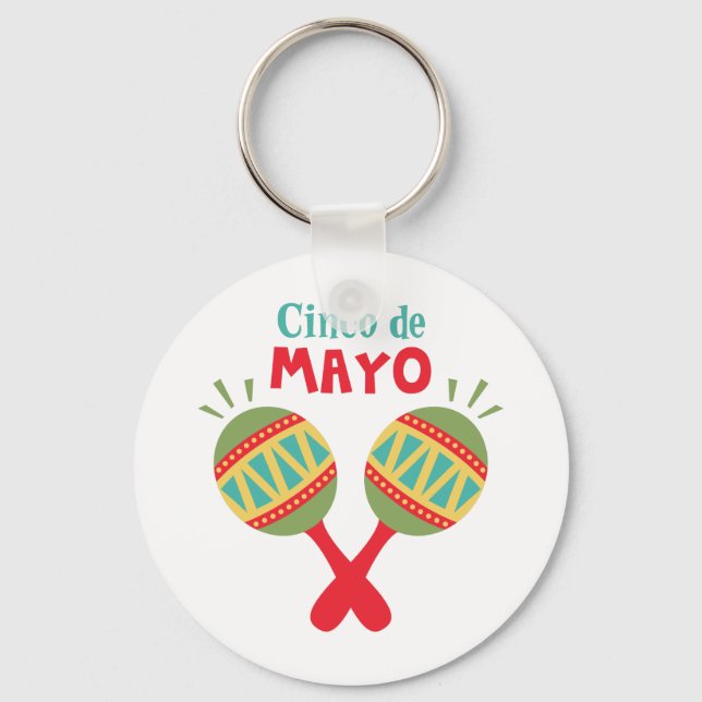 Cinco De Mayo Keychain (Front)