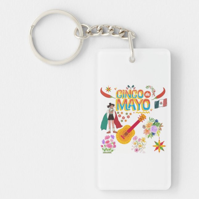 Cinco De Mayo Keychain (Front)