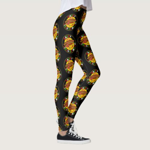 Cinco de Mayo Leggings Womens Exercise Yoga Pants