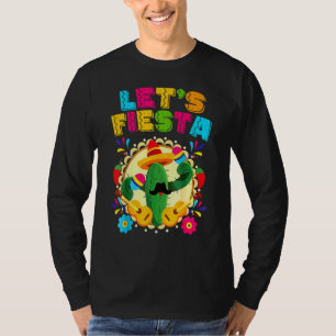 Cinco De Mayo  Lets Fiesta Cactus Sombrero Hat T-Shirt