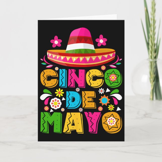 Cinco De Mayo Lets Fiesta Squad 5 De Mayo Mexican  Card (Front)