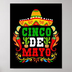 Cinco De Mayo Lets Fiesta Squad 5 De Mayo Mexican Poster