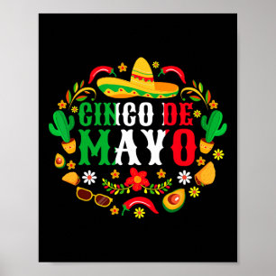 Cinco De Mayo Lets Fiesta Squad 5 De Mayo Mexican Poster