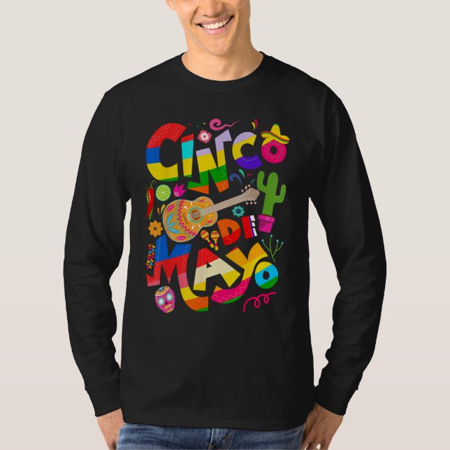 Cinco De Mayo Lets Fiesta Squad 5 De Mayo Mexican  T-Shirt (Front)