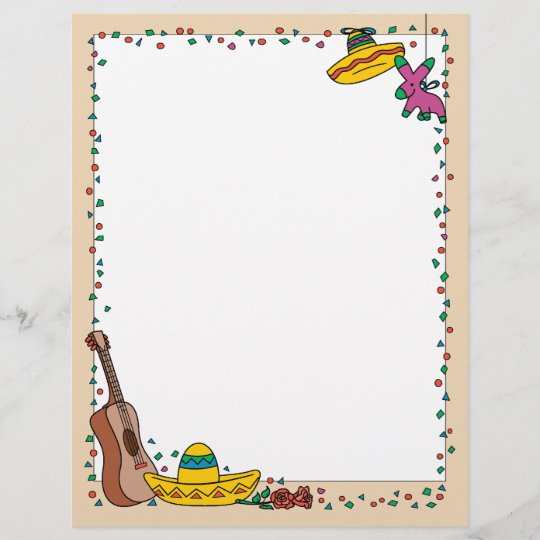 Cinco De Mayo Letterhead | Zazzle.com