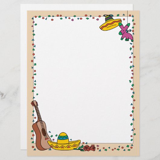Cinco De Mayo Letterhead (Front/Back)