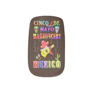 Cinco de Mayo Magnificent Mexico Minx Nail Art