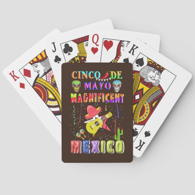 Cinco de Mayo Magnificent Mexico Poker Cards (Back)