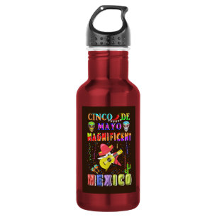 Cinco de Mayo Magnificent Mexico Stainless Steel Water Bottle