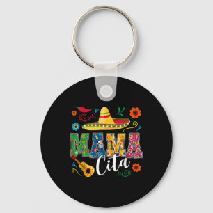 Cinco De Mayo Mamacita Flower Mama Cita Mexican  Keychain