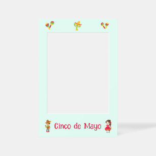 Cinco De Mayo Mariachi Music Dancing Cactus Selfie Frame