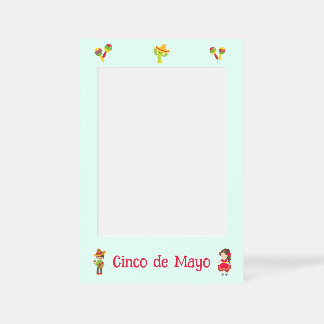 Cinco De Mayo Mariachi Music Dancing Cactus Selfie Frame