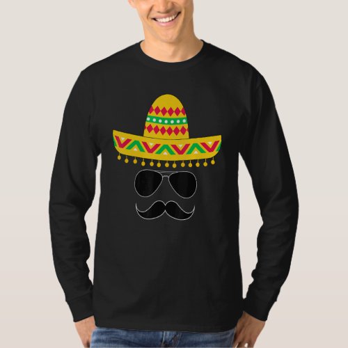 Cinco De Mayo  Men  Cinco De Mayo Party Mustache T_Shirt