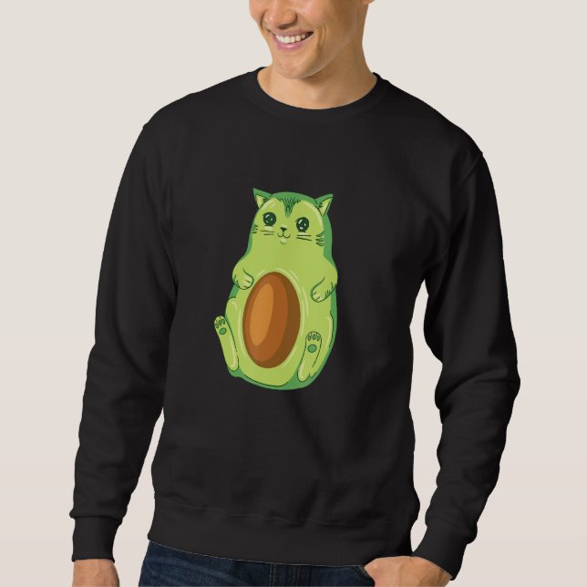 Cinco De Mayo   Meow Avogato Cat Avocado Mexico Sweatshirt (Front)