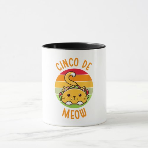 Cinco de Mayo Meow Cat Lover Mexican May 5 Holiday Mug