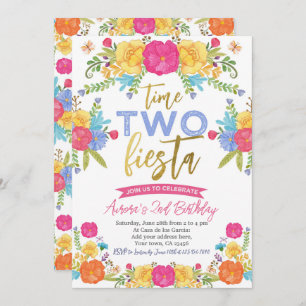 Cinco de Mayo Mexican 2nd Birthday Invitation