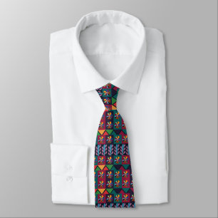Cinco De Mayo Mexican Art Pattern  Neck Tie