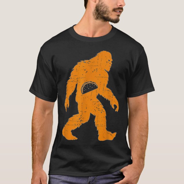 Cinco De Mayo Mexican Bigfoot Taco El Squatcho Fun T-Shirt (Front)