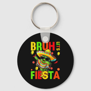 Cinco de mayo mexican cactus funny lets fiestaCinc Keychain
