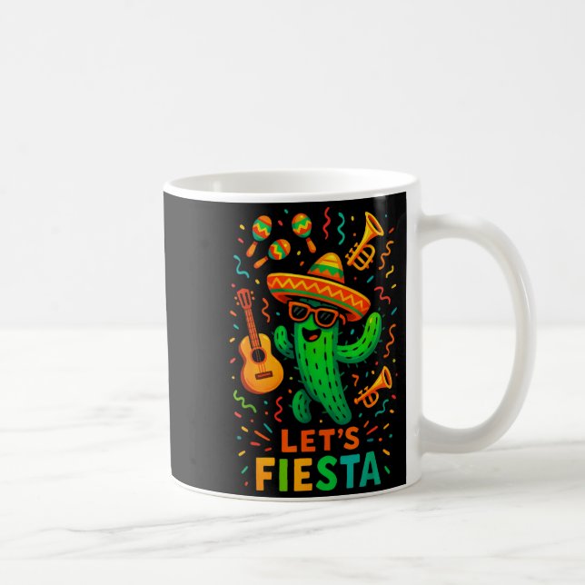 Cinco de mayo mexican cactus party funny letsCinco Coffee Mug (Right)