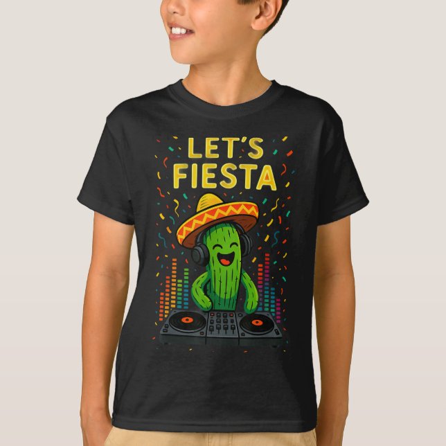 Cinco de mayo mexican cactus party funny letsCinco T-Shirt (Front)