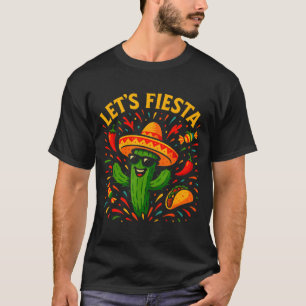 Cinco de mayo mexican cactus party funny letsCinco T-Shirt