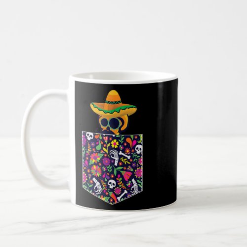 Cinco De Mayo  Mexican Calaca Blanket Pocket Serap Coffee Mug