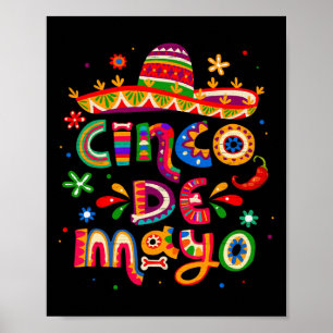 Cinco De Mayo Mexican Fiesta 5 De Mayo For Women M Poster