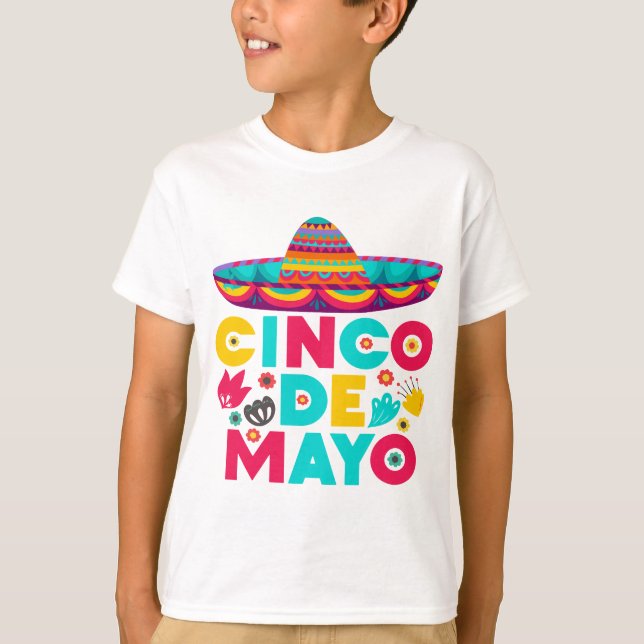 Cinco De Mayo  Mexican Fiesta 5 De Mayo T-Shirt (Front)