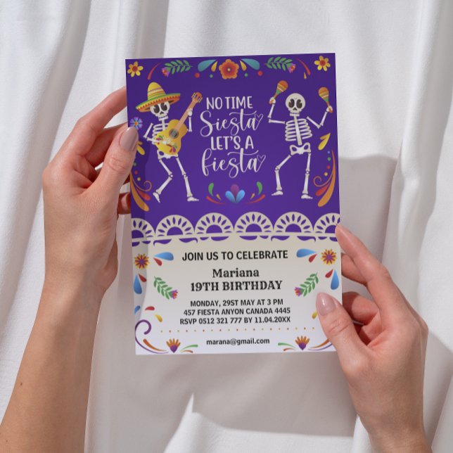 Cinco de Mayo Mexican Fiesta birthday invitations (Creator Uploaded)