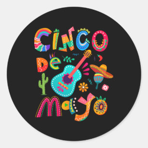 Cinco De Mayo Mexican Fiesta Celebrate 5 De Mayo M Classic Round Sticker