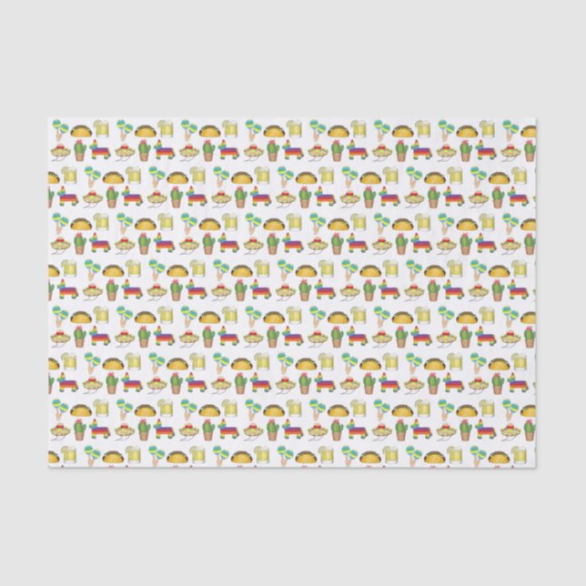 Cinco de Mayo Mexican Fiesta Party Celebration Tissue Paper (Front)